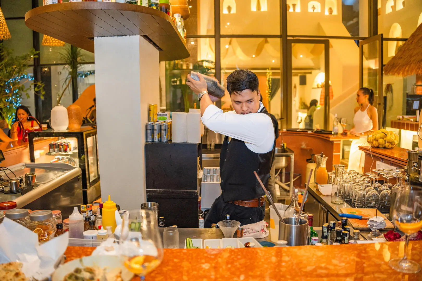 SOLH bartender crafting cocktails